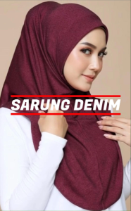 Sarung Denim Berdagu (Size L-3xl) Harga Murah
