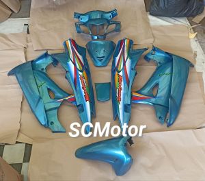 Cover Body Fullset Halus Honda Karisma 125 D Warna Biru Relaxa