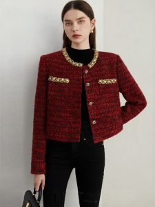 D-PLAY | Wool Containing Style Short Jacket