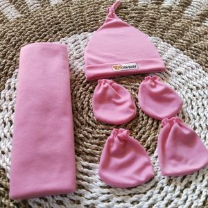 Set Bedong + Topi Dan Sartaki Bayi Baru Lahir