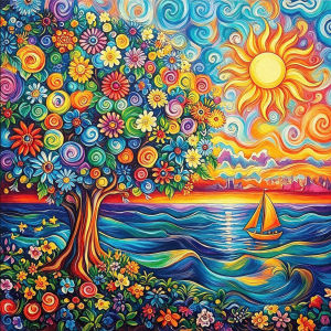 HUACAN 11CT Embroidery Kits House Tree Lake Home Decor DMC Thread Cross Stitch Sets Landscape Diy Gift Needlework Crafts