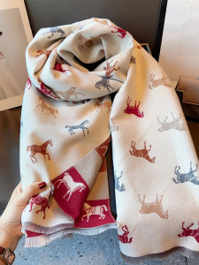BILLI ZILLY | Thick Warmth Flannel Double-sided Scarf