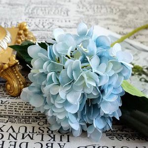 Artificial Flowers Hydrangea Bouquet Hot selling high quality Home Room Vase Decora Festival Wedding Bridal Bouquet Diy Gift Box