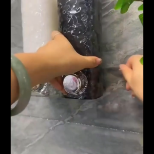 RakanKu MALAYSIA Elegant Wall Mounted Suction Cup Liquid Soap Dispenser No-Drill Bathroom Shower Gel Shampoo Refill Dispenser Botol Sabun 皂液器