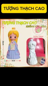 Tượng thạch cao Cô Gái Trung Hoa M4 công chúa (Không kèm màu) Bé Tô Màu Tô Tượng
