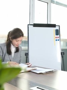 White Board 2 Sided Magnetic Whiteboard Aluminum Whiteboard Flip Wordpad Office Whiteboard Message 60*90CM