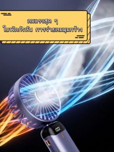 [รับประกัน 5 ปี] พัดลมพกพาชาร์จ 15000Mah ความเร็วลมที่ปรับได้ 5 เกียร์ แบบมือถือ/แขวงที่คอ/ตั้งโต๊ะ 3in1ง่ายต่อการพกพา  ต่อเนื่อง 120 ชม พัดลม พัดลมชาร์จแบต พัดลมมือถือ พัดลมพกพา พัดลมไร้สาย