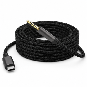 USB C to 3.5mm AUX Audio Cable 0.5M-3M Type C Male Headphone Jack Cord Braided HiFi Adapter for Car Stereo Speakers Headphones