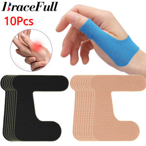 10 PCS Precut Thumb Support TapeSelf Adhesive Toe Kinesiology Patches Finger Bandages Supplies for Sport Elastic Strap