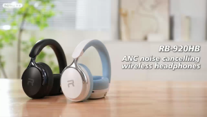 REMAX RB-920HB ANC Active Noise Cancellation Wireless Bluetooth V5.4 Headsets Over-Ear Headphones