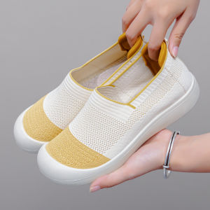 MOSHU | New Breathable Knit Fabric Slip-on Comfortable Anti-slip Casual Shoes
