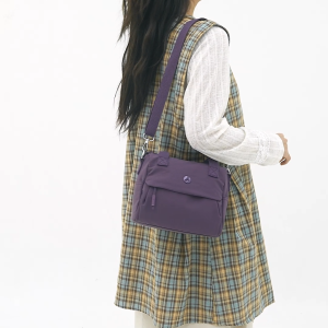 【Ella Fashion】BG1415 Water-resistant Nylon Handbag Shoulder Bag for Women Aesthetic Casual Crossbody Everyday Sling Bag Travel