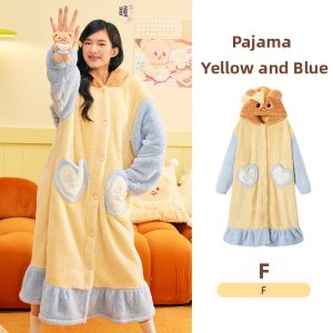 NAITANGPAI | Limited Edition Butterbear Collaborated Fleece Robe Warm
