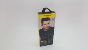 Awei ES-160i 3.5mm Plug Ear-Hook Smart Sports Lightweight Stereo Earphone