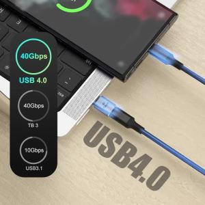 Bộ Chuyển Đổi USB 4.0 OTG Type C NNBILI 40Gbps Bộ Chuyển Đổi Sạc Nhanh PD 90 Độ Để Truyền Dữ Liệu Cho MacBook