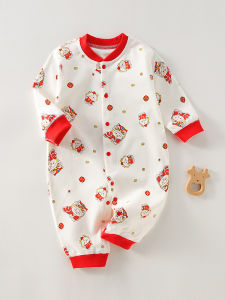 เสื้อคลุมเด็กผ้าฝ้ายแท้ฤดูใบไม้ผลิและฤดูใบไม้ร่วง เสื้อคลุมเด็กผู้ชายและผู้หญิงที่น่ารักและอบอุ่นสำหรับเด็กแรกเกิด