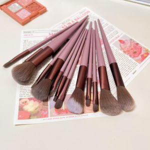 13 pieces/set of professional makeup brushes Daily basic makeup tools Soft fluffy eye makeup halo dyed silkworm eyeliner knife edge eye detail small makeup brush