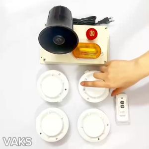 Bộ chuông cảm biến khói - thiết kế nhỏ gọn thuận tiện lắp đặt mọi nơi -MR8