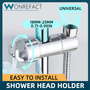 （SG READY STOCK）Chrome Shower Stand Rail Sliding Bathroom Shower Room Adjustable Shower Head Stand