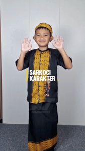 Setelan Koko Anak Karakter Sarkoci XVI 1-10 Tahun New