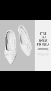 Sepatu sandal flat shoes balet Wanita slop slip on karet tali belakang