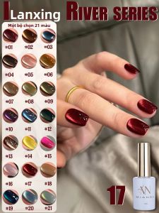 Bộ Sơn Gel Mắt Mèo 12ML Gồm 21 Màu Mùa Thu Đông Giáng Sinh Bán Chạy Nhất Màu Tím Đậm Đỏ Xanh Dương Đen Dùng Cho Làm Nail Tại Salon