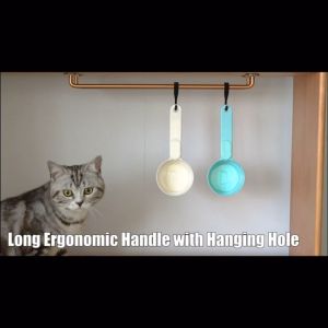 4pcs measuring cup for dog food pet food scooper plastic measuring cup and spoon set for baking measuring spoons with scale measuring scale for baking scale for food measuring cups set measuring cup for liquid measuring cup complete set scale for coffee