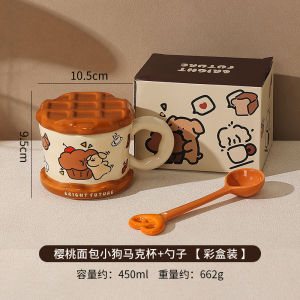 Cốc Cà Phê Bằng Gốm Sứ Thiết Kế Sáng Tạo Cốc Đựng Nước Cho Phụ Nữ Cốc Sáng Tạo Dùng Tại Nhà Cốc Sáng Tạo Có Nắp Cốc Đựng Cà Phê Sáng