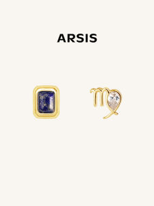 ARSIS | Zodiac Birthstone Symbol Earrings Sterling Silver