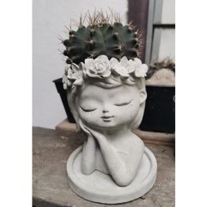 กระถางเจ้าหญิง แบบ B+ พร้อมถาดรอง