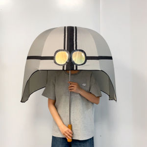 Creative Helmet Umbrella All-round Wrap Birthday Festival Gift for Friends Fun And Weird Home Daily Use Rain Umbrella