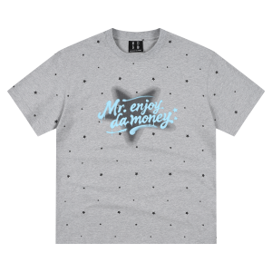 MEDM | Full Stars Polka Dots Colorful Hand-painted Letter T-Shirt