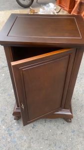 Hòm tủ đựng công đức trạm sen để đình chùa gỗ hương cao 81x51x40cm