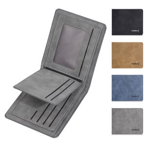 New Short Mens Wallet High Quality Card Clips Simple Frosted Wallet With Multiple Card Slots Casual Wallet For Men