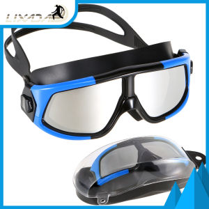 LIXADA Professional Swim Goggles Adjustable Anti-Fog Wide View Swimming Goggles for Adults Women Men