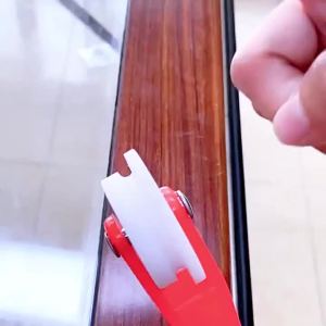 Window Installation Hand Spline Roller Household Durable Screen Door Wooden Handle and Steel Wheels Rolling Tool for Double