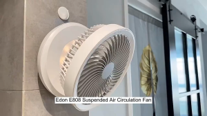 Hakimi Air circulation fan (7 inches) Automatic rotating table fan Silent folding desktop wall-mounted fan E808