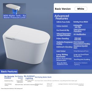 Intelligent Auto Flush Pressure-Independent Hot Water Toilets