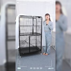 Petus กรงสีด้าน กรงแมว กรงแมววิลล่า ซี่กรงห่าง 3 ซม. คอนโดแมว บ้านแมว วิลล่าแมว บ้านวิลล่า กรงสัตว์เลี้ยง มี 3 ขนาด Cat Cage