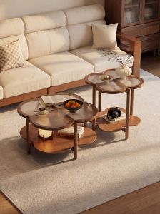 DONGMU | Bàn Cà Phê Gỗ & Kính Nhỏ Gọn Thời Trang