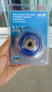 แปรงลวดรูปถ้วยเคลือบทองเหลือง 65 มม. HHW