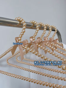 Champagne Gold Pearlized Butterfly Knot Clothes Hanger for Bridal Gown Luxury Chic Vintage Style Plastic Coat Hanger for Women