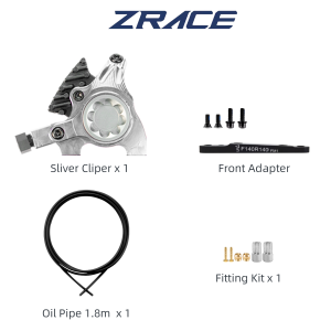 ZRACE | ZRACE Flat Mount Hydraulic Brake XG Road BMX Racing Caliper ICE-TECH Pads Full CNC Lightweight
