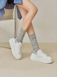 Belle | Heights Increasing 5.5CM White Sneakers