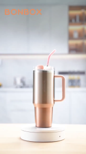 (TAHAN HINGGA 12 JAM) BONBOX Tumbler Stainless Steel Botol Minum Gelas Termos Mug Anti Tumpah 1200ml Grey BTE41207