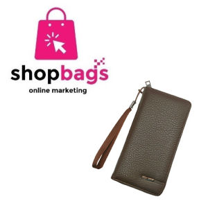 Mens PU Leather Long Zipper Wallet Clutch with Detachable Hand Strap Large Capacity Wallet AJ81-5