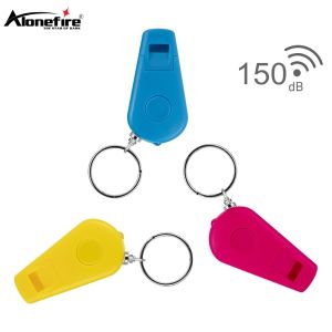 Alonefire Y01 Mini Pocket Keychain Flashlight Micro LED Outdoor Camping Ultra Bright Emergency Key Ring Light Whistle