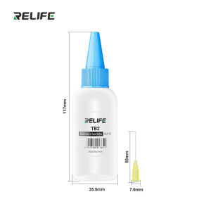 Relife RL-054 RL-TB2 Solder Flux Paste Resin Tools Empty Liquid Plastic Alcohol Bottle Perfume Bottle with Needle Tip Repair