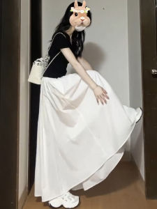 YIFANSHI | Chân Váy Xòe A Dây Cao Slim Pleated