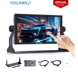FEELWORLD S10 10 Inch 1200nit High Brightness 12G-SDI Camera Field DSLR Monitor Touchscreen with Waveform HDR Support HDMI SDI Cross Conversion and 3D LUT Out Aluminium Housing